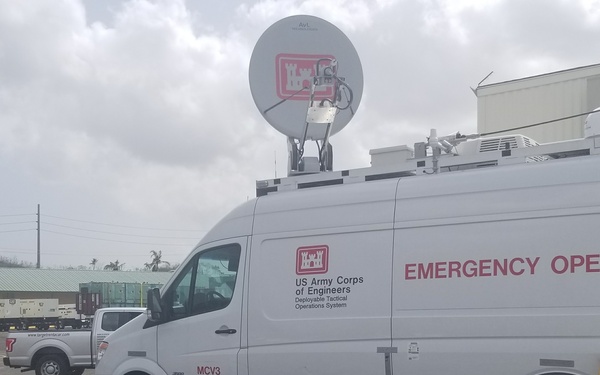 Local U.S. Army Corps of Engineers personnel deploying hurricane recovery efforts in Puerto Rico, Virgin Islands