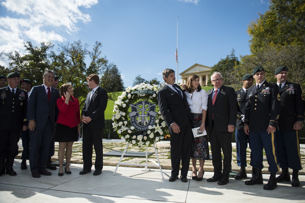 1st Special Forces Command (Airborne) Wreath-Laying Ceremony to Commemorate President John F. Kennedy's Contributions to the U.S. Army Special Forces.