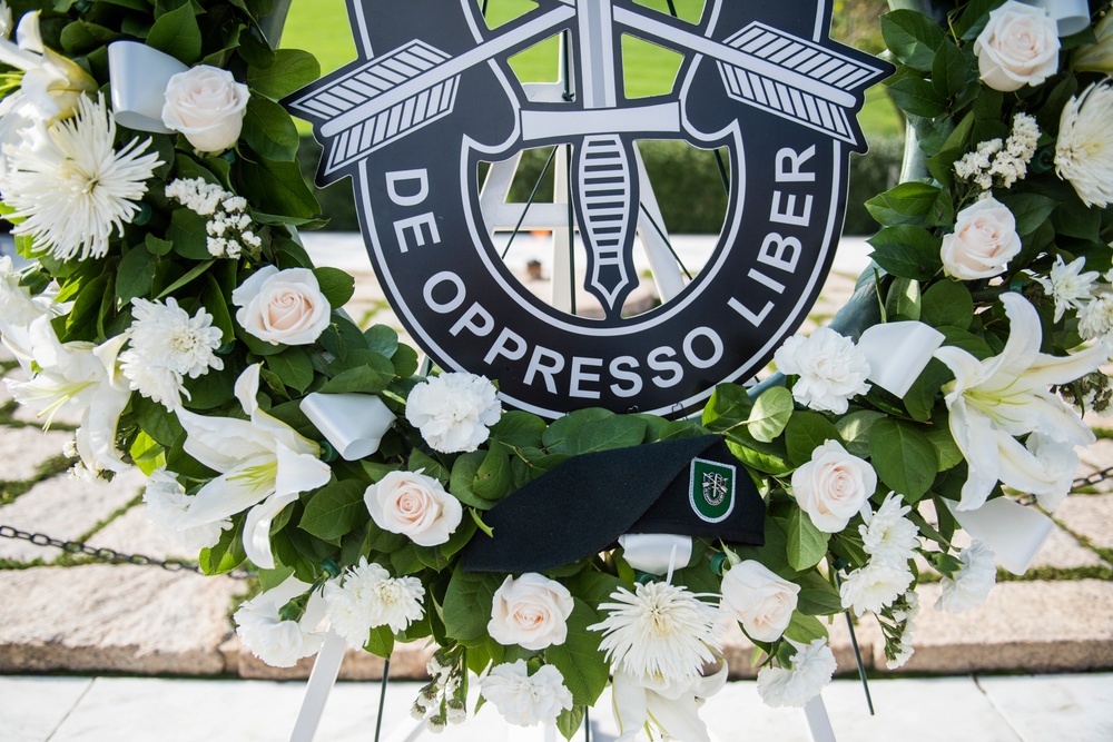 1st Special Forces Command (Airborne) Wreath-Laying Ceremony to Commemorate President John F. Kennedy's Contributions to the U.S. Army Special Forces.