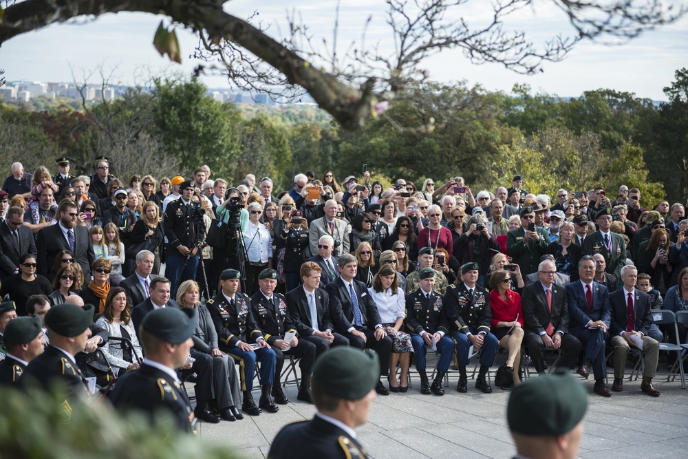 1st Special Forces Command (Airborne) Wreath-Laying Ceremony to Commemorate President John F. Kennedy's Contributions to the U.S. Army Special Forces.