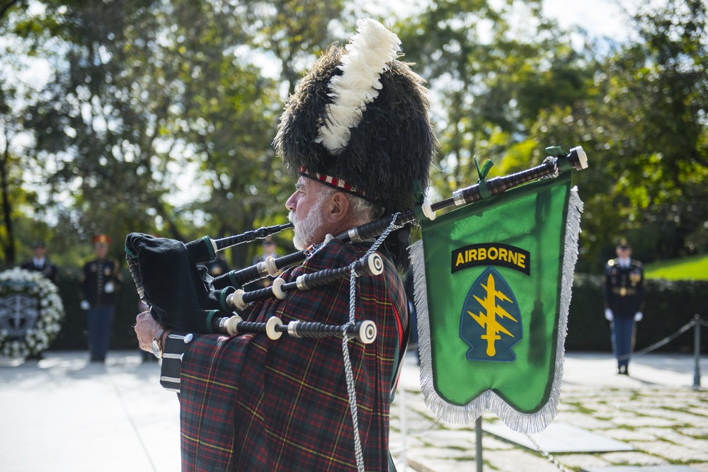 1st Special Forces Command (Airborne) Wreath-Laying Ceremony to Commemorate President John F. Kennedy's Contributions to the U.S. Army Special Forces.