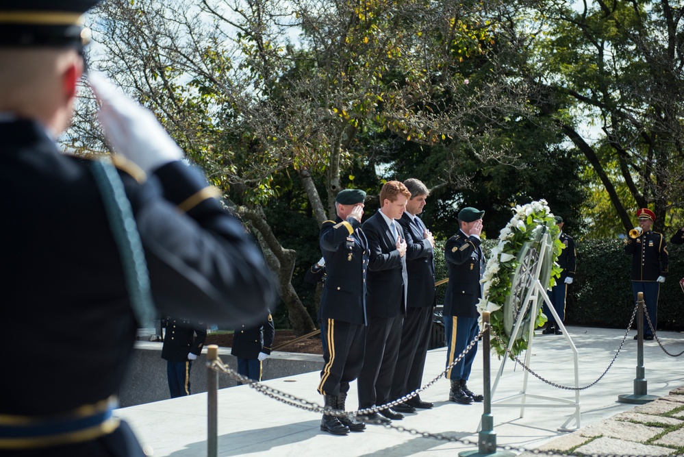 1st Special Forces Command (Airborne) Wreath-Laying Ceremony to Commemorate President John F. Kennedy's Contributions to the U.S. Army Special Forces.