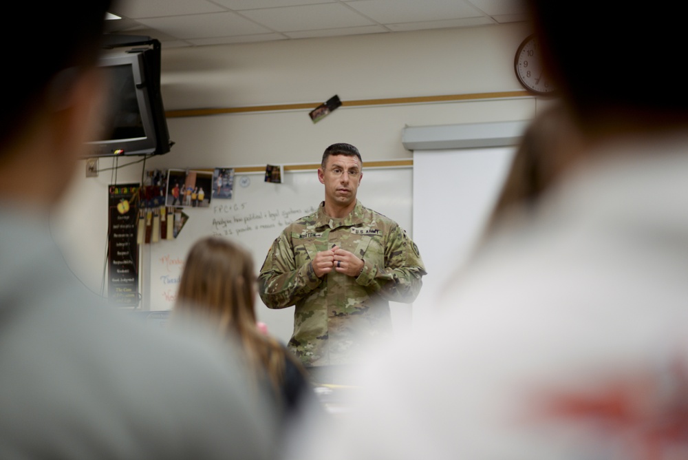 NC Guardsmen share their careers with ADHS students