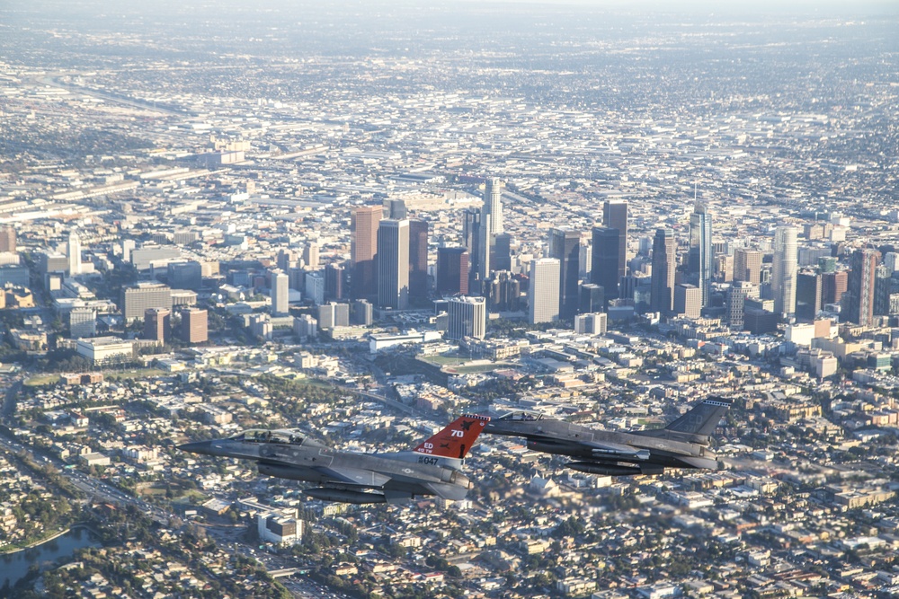Falcons soar over L.A.