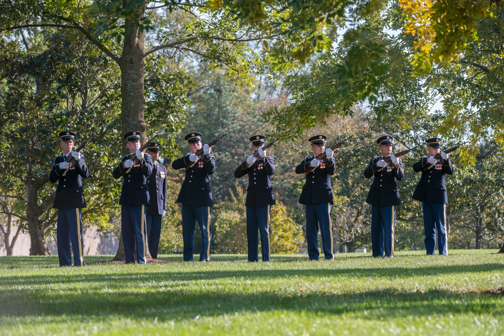 Graveside Service for U.S. Army Staff Sgt. Alexander Dalida in Section 60 of Arlington National Cemetery