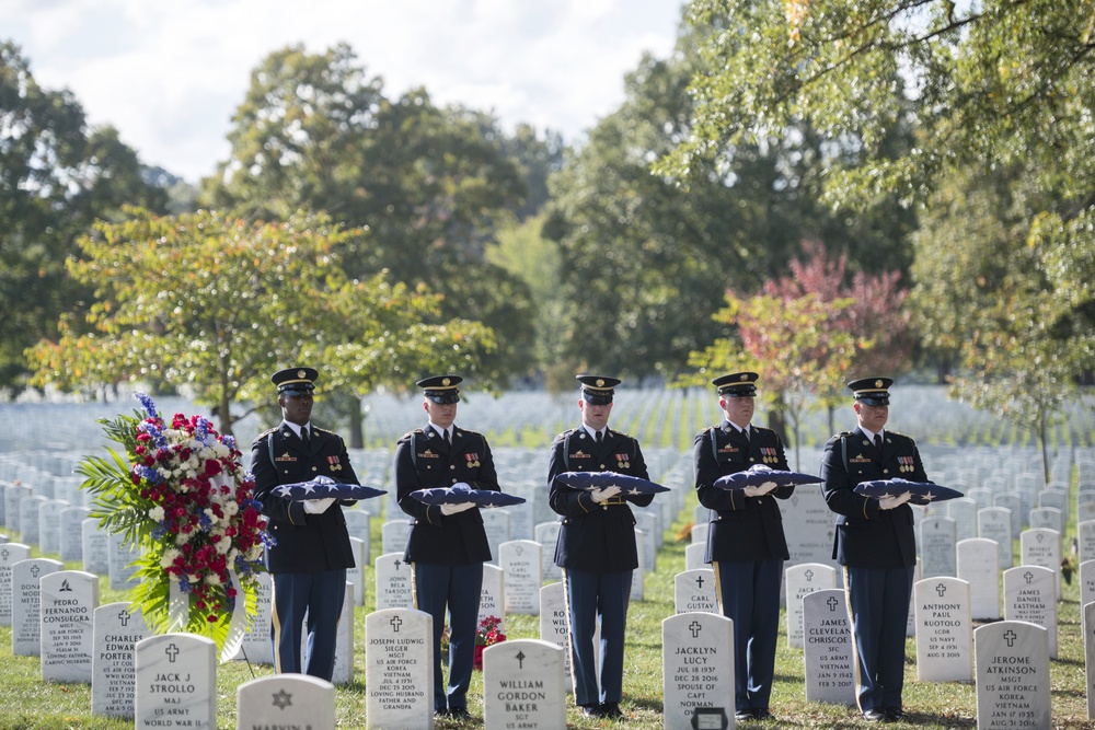 Graveside Service for U.S. Army Staff Sgt. Alexander Dalida in Section 60 of Arlington National Cemetery