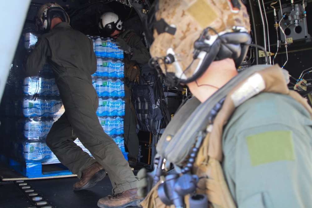 U.S. Marines deliver water in Puerto Rico