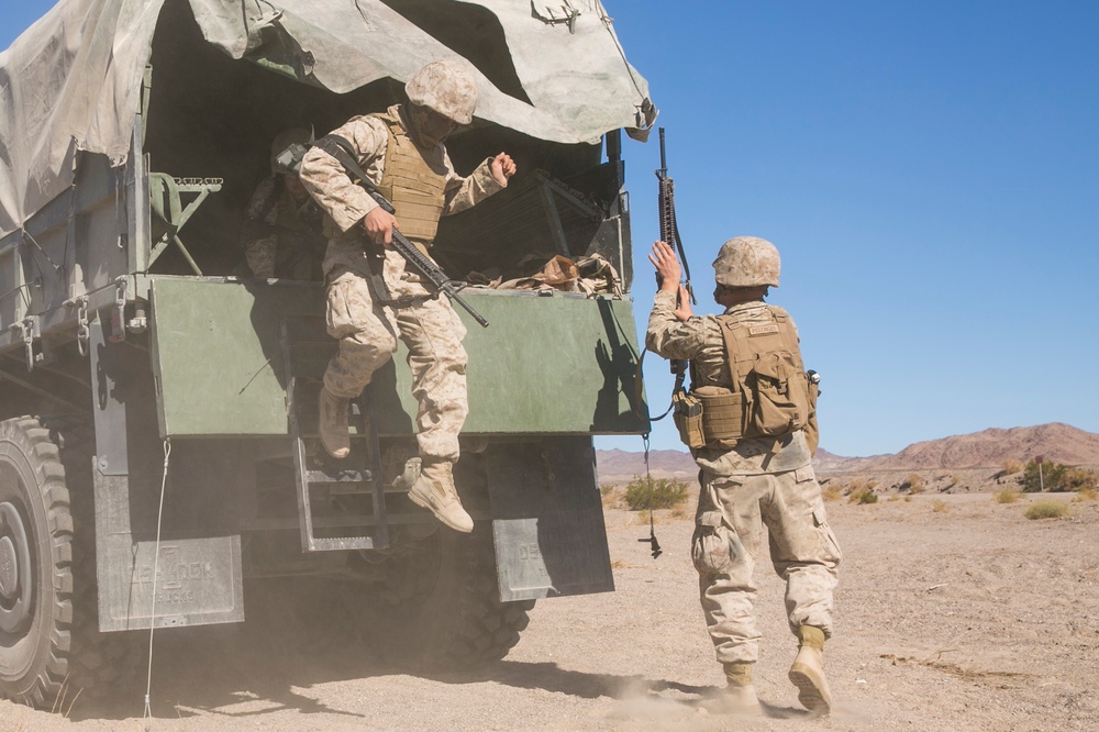 CLB-5 trains to conduct IED sweeps, evacuate casualties
