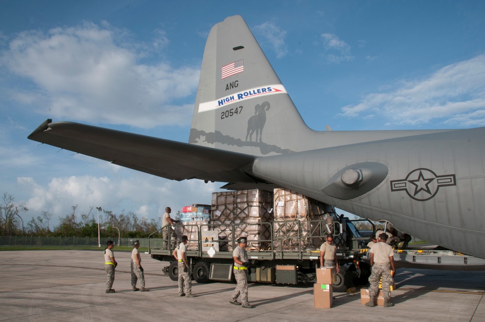 Send It! Nevada Air Guard Takes Water and Food to Puerto Rico