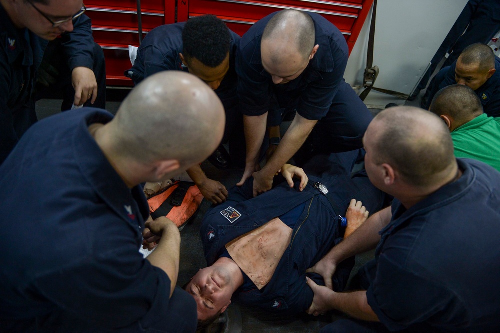 Dawn Blitz 2017 USS Essex (LHD 2) Medical Drills