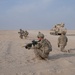 Infantrymen group up for simulated platoon assault
