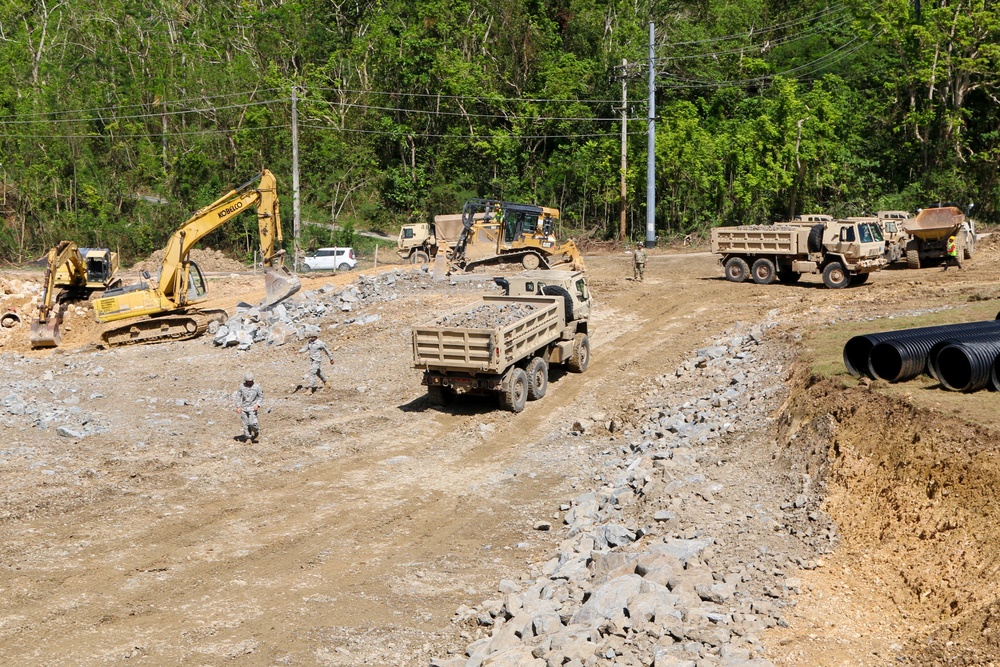 Works at Guajataca Dam