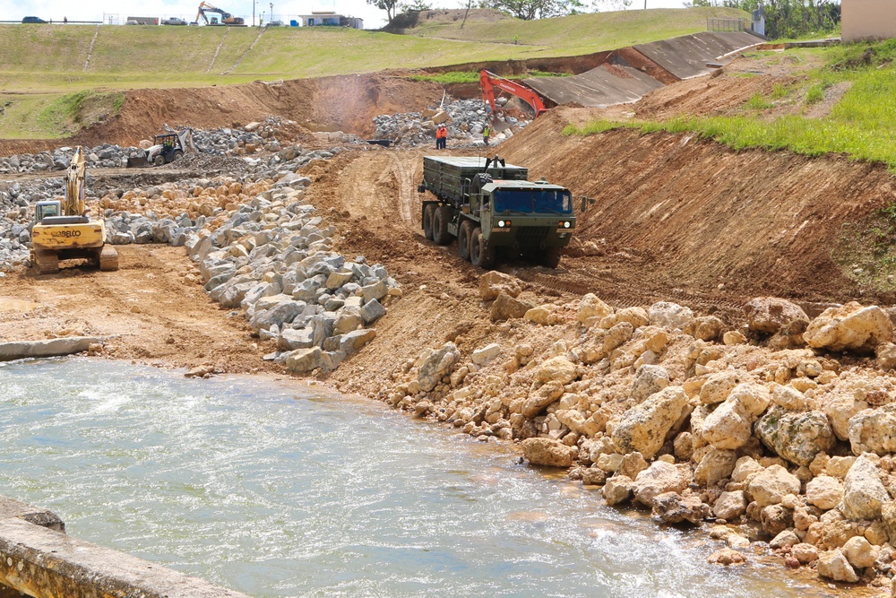 Works at Guajataca Dam