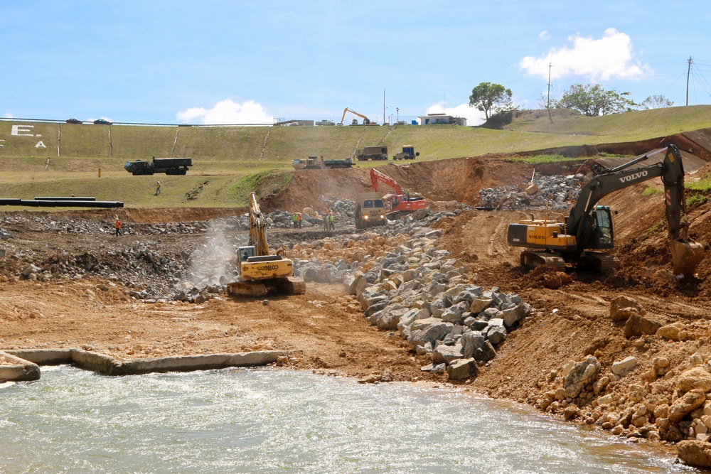 Works at Guajataca Dam