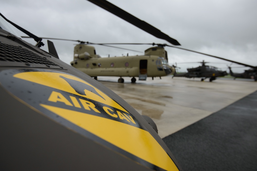 Display of 1ACB Helicopters heading for Atlantic Resolve