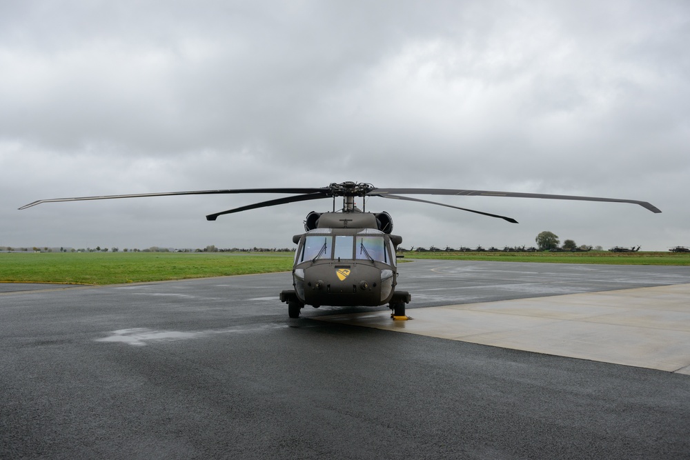 Display of 1ACB Helicopters heading for Atlantic Resolve