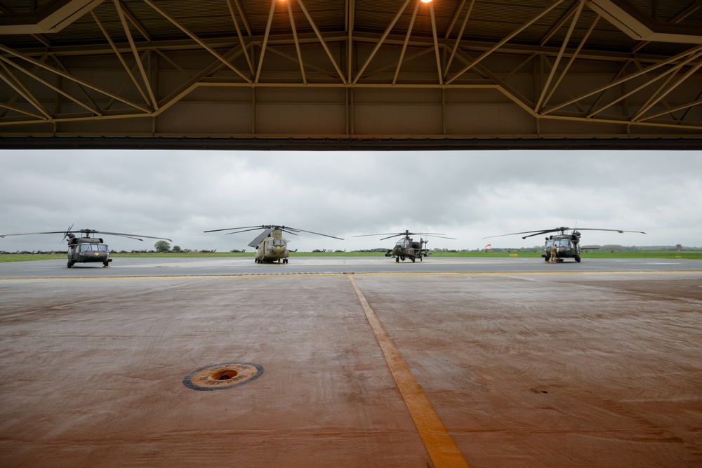 Display of 1ACB Helicopters heading for Atlantic Resolve