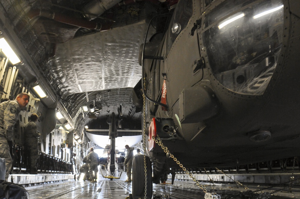 Ohio Army National Guard Black Hawks on the way to Puerto Rico