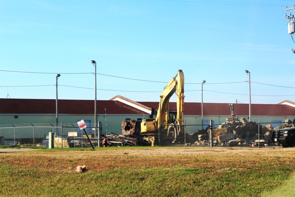 Contractors remove decades-old buildings on Fort McCoy's cantonment area