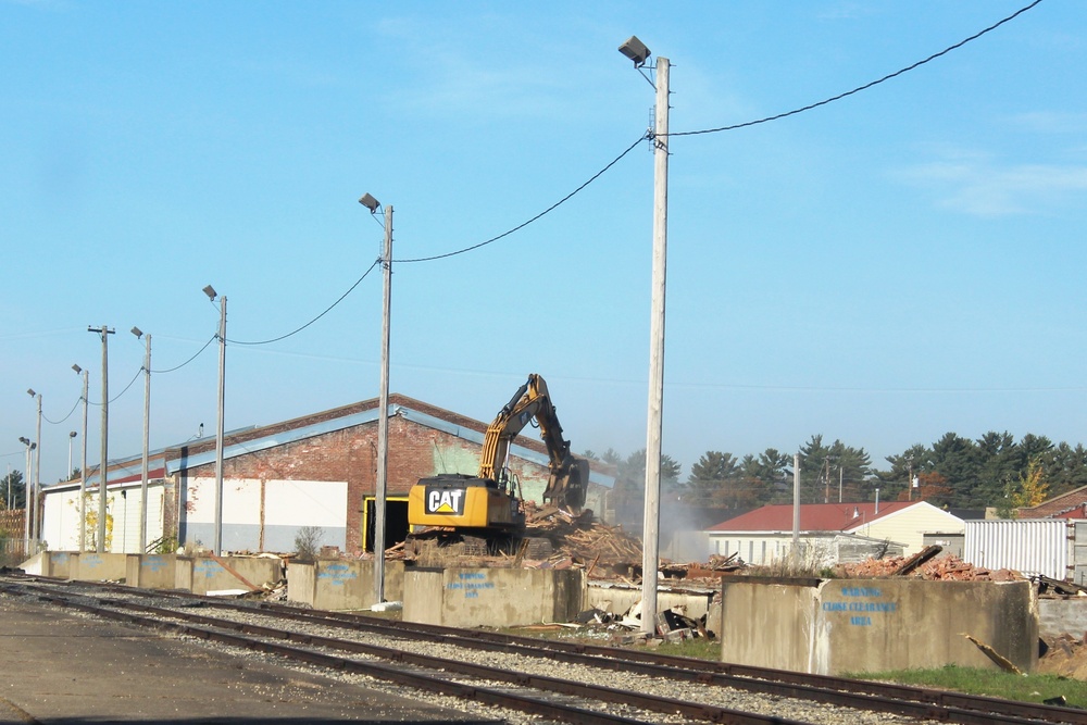 Contractors remove decades-old buildings on Fort McCoy's cantonment area