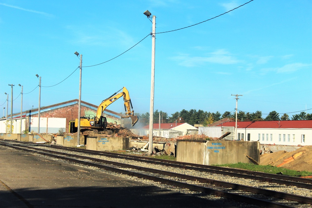 Contractors remove decades-old buildings on Fort McCoy's cantonment area