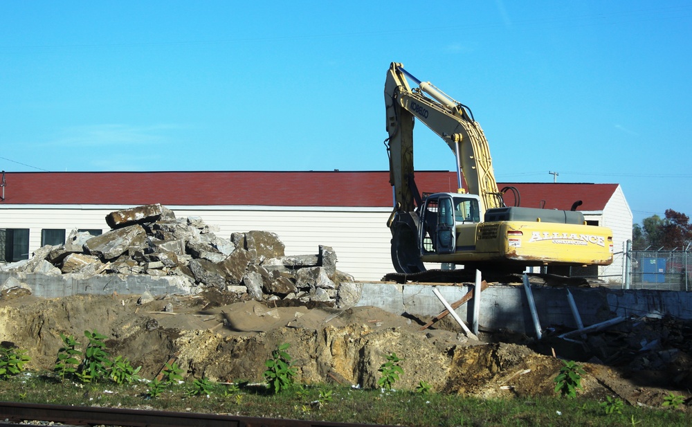 Contractors remove decades-old buildings on Fort McCoy's cantonment area