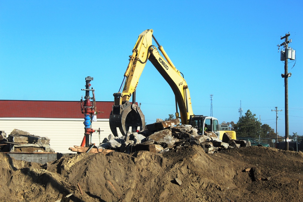 Contractors remove decades-old buildings on Fort McCoy's cantonment area