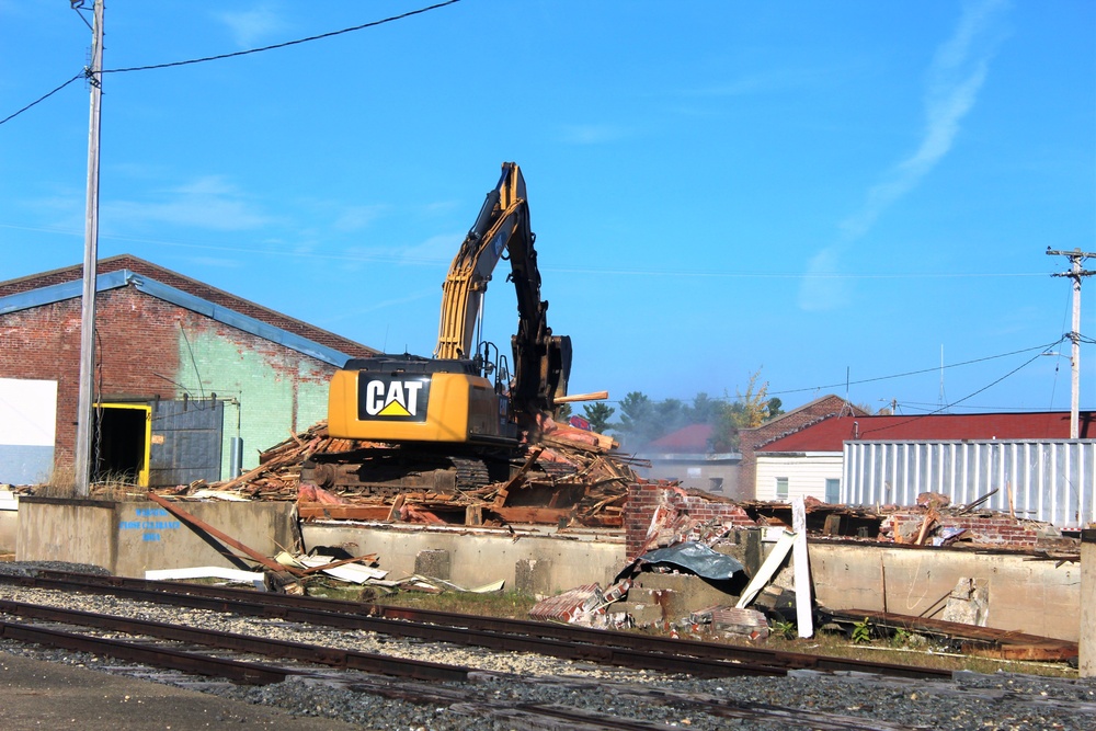 Contractors remove decades-old buildings on Fort McCoy's cantonment area