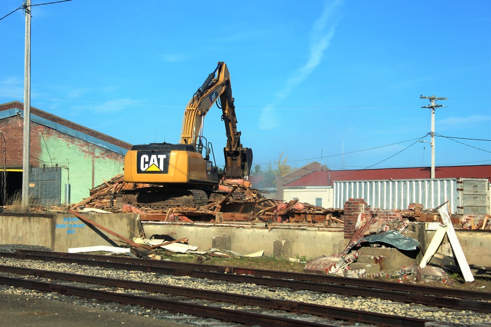 Contractors remove decades-old buildings on Fort McCoy's cantonment area