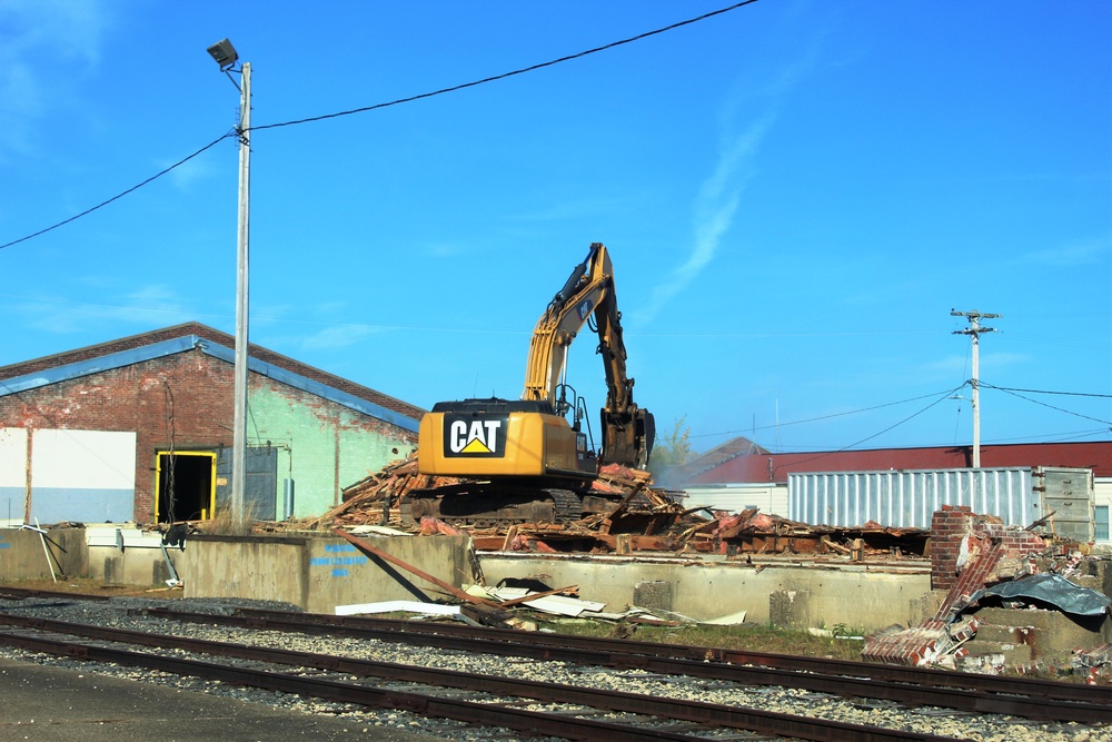 Contractors remove decades-old buildings on Fort McCoy's cantonment area