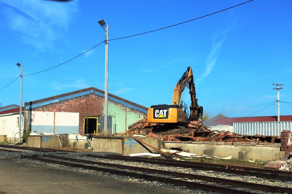 Contractors remove decades-old buildings on Fort McCoy's cantonment area