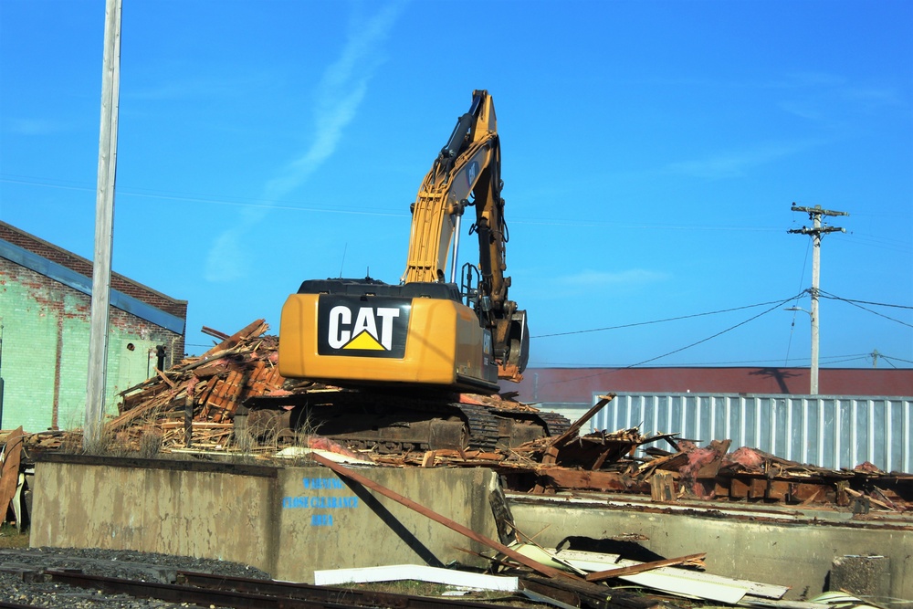 Contractors remove decades-old buildings on Fort McCoy's cantonment area