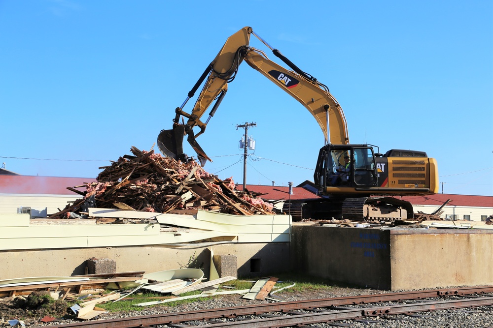 Contractors remove decades-old buildings on Fort McCoy's cantonment area