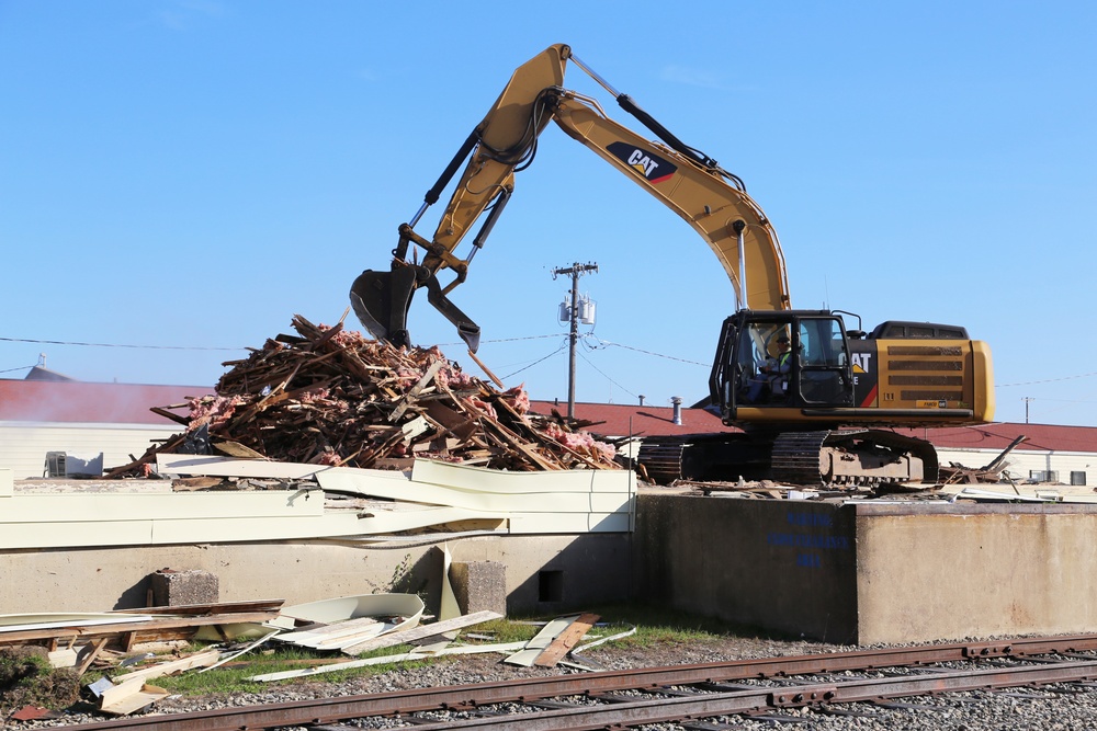 Contractors remove decades-old buildings on Fort McCoy's cantonment area