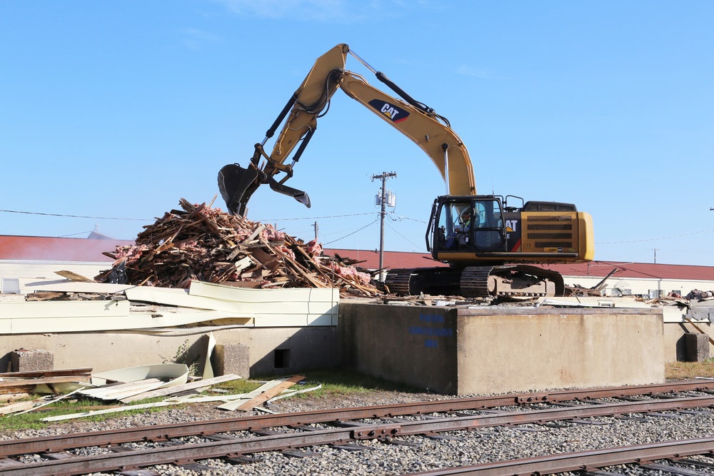 Contractors remove decades-old buildings on Fort McCoy's cantonment area