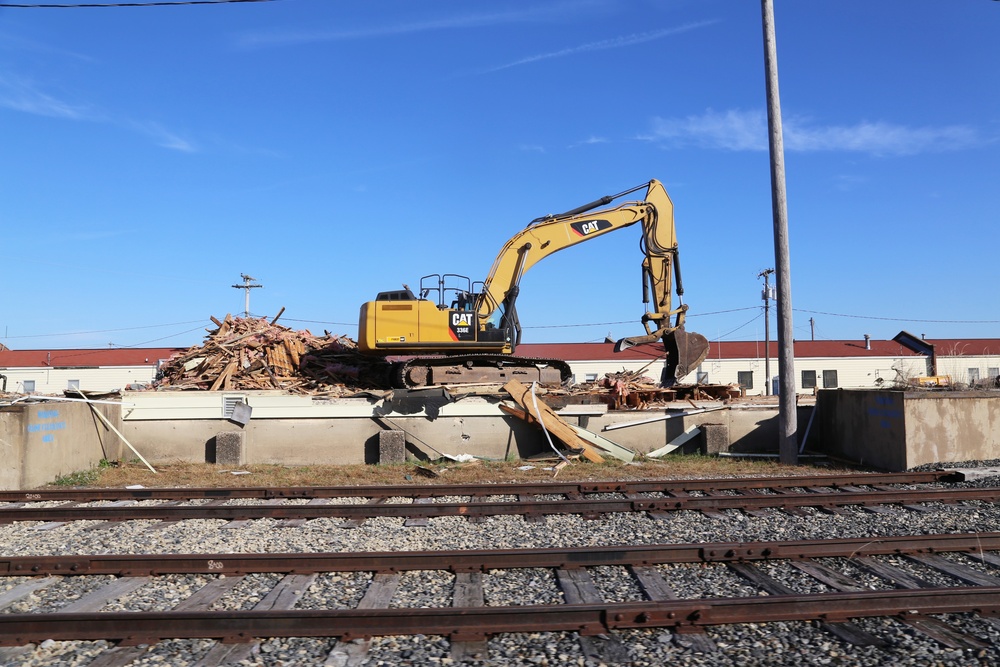 Contractors remove decades-old buildings on Fort McCoy's cantonment area