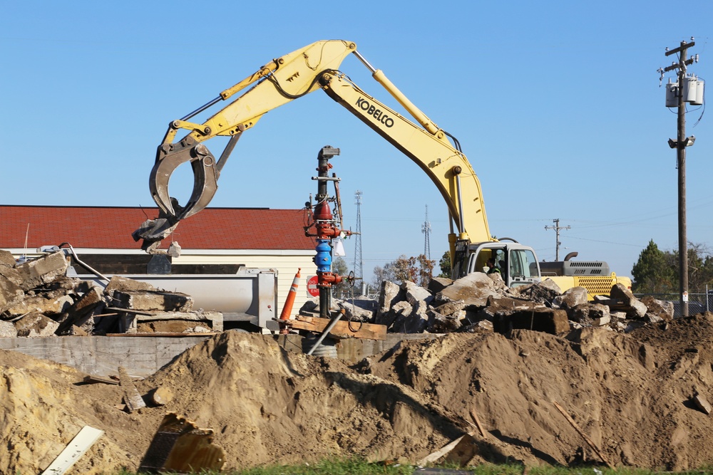 Contractors remove decades-old buildings on Fort McCoy's cantonment area