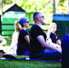 Quantico says Namaste at Prince William Forest Park