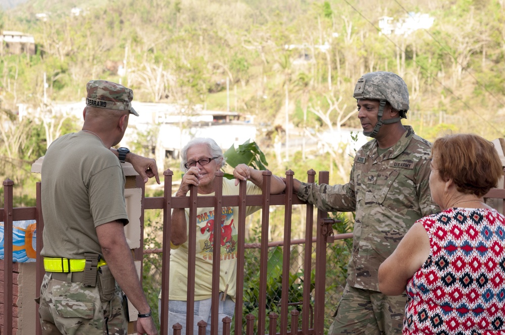 Army Reserve Soldiers Bring Water to Remote Mountain Area of Puerto Rico