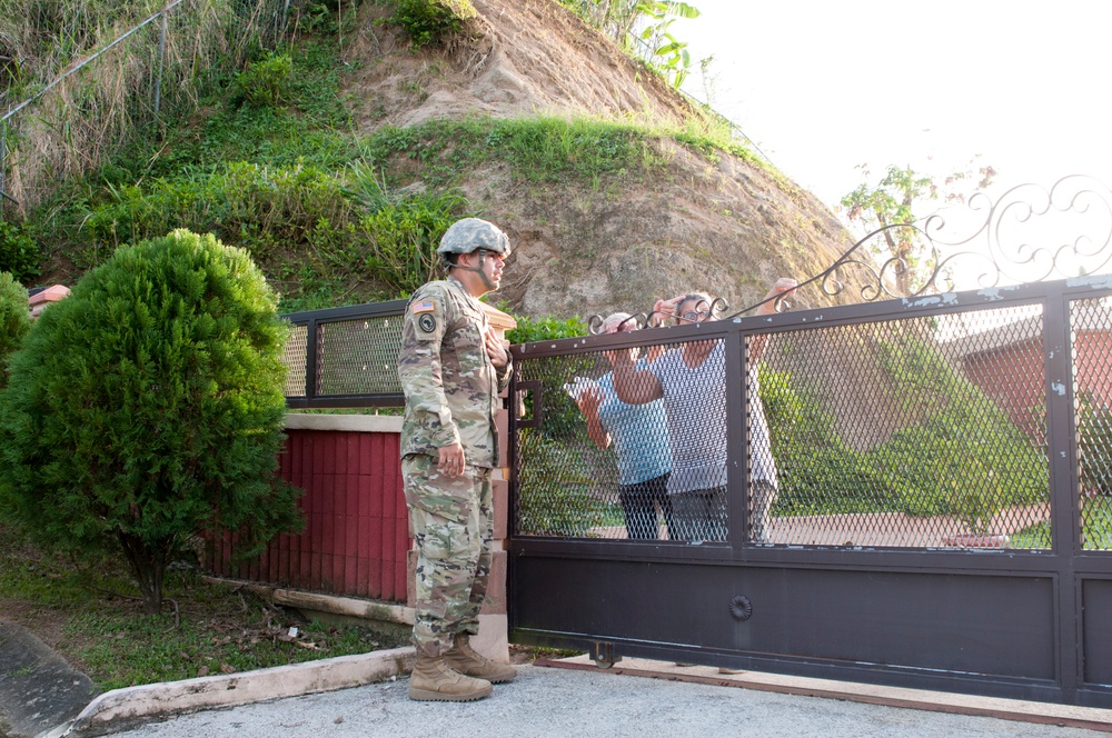 Army Reserve Soldiers Bring Water to Remote Mountain Area of Puerto Rico