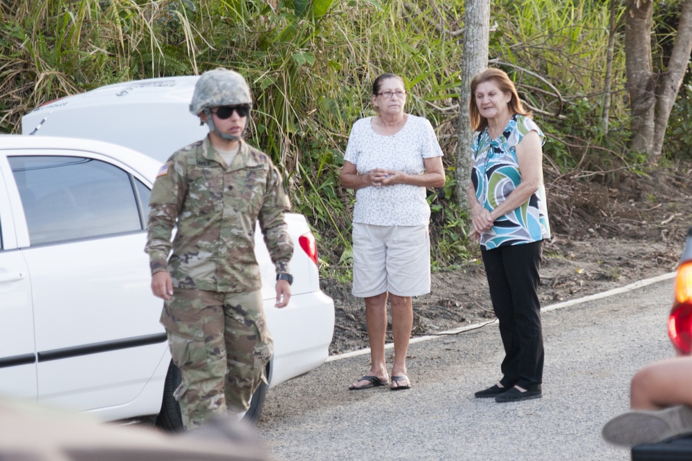 Army Reserve Soldiers Bring Water to Remote Mountain Area of Puerto Rico