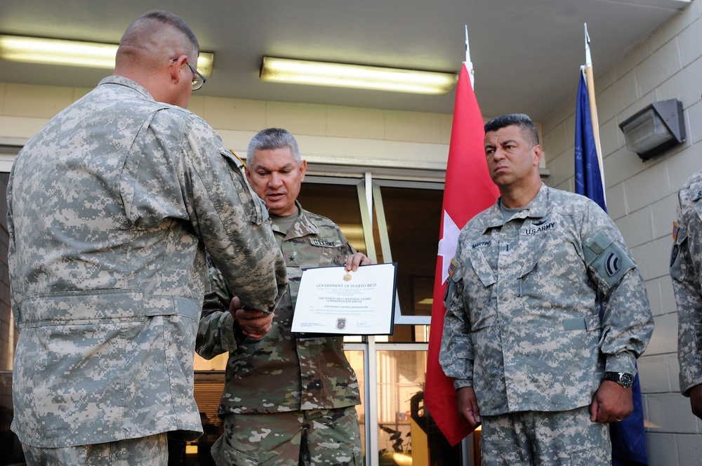 New York Army National Guard Awarded PRNG Commendation Medal.