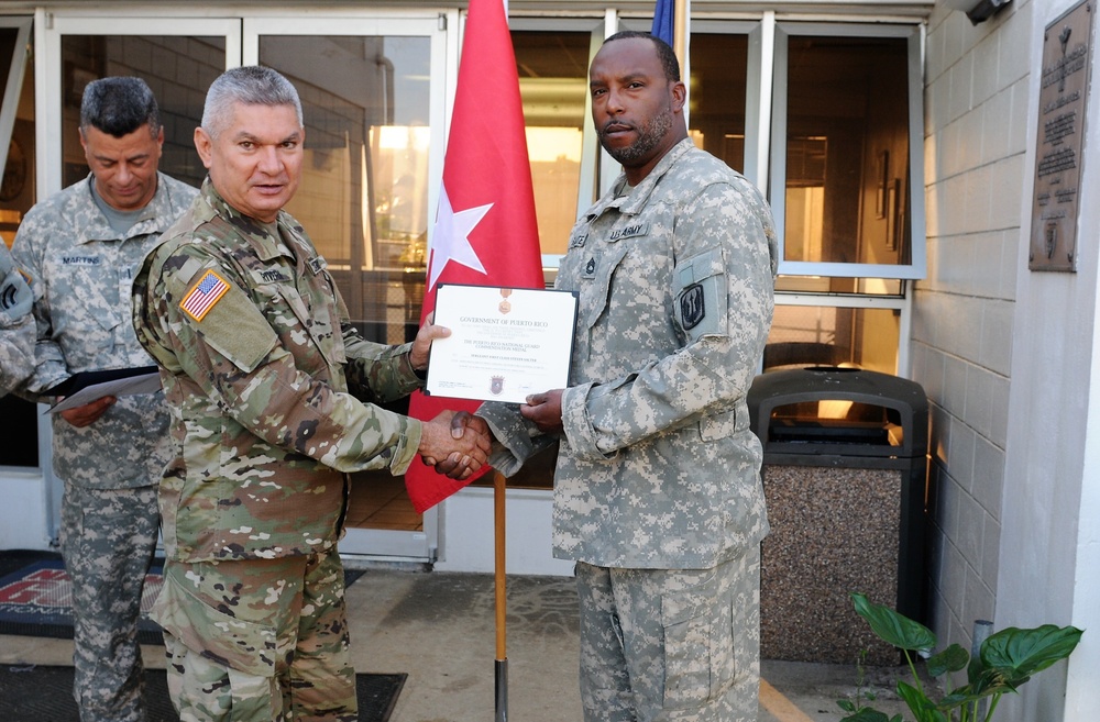 New York Army National Guard Awarded PRNG Commendation Medal.