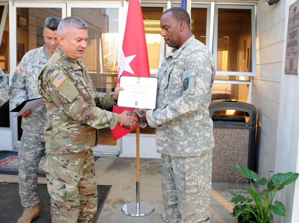 New York Army National Guard Awarded PRNG Commendation Medal.