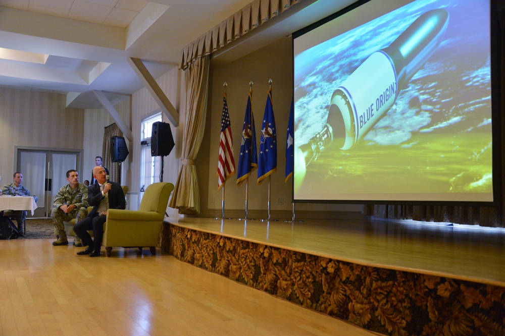 Jeff Bezos visits LAAFB SMC