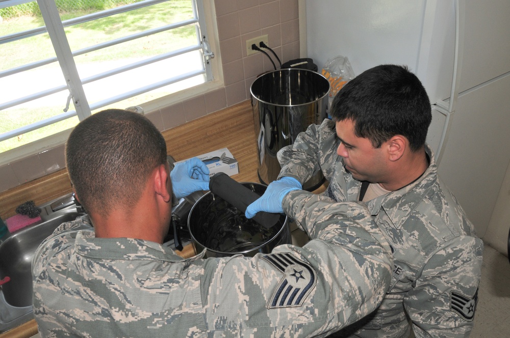 The Puerto Rico Air National Guard and Community Partner join forces to provide clean water