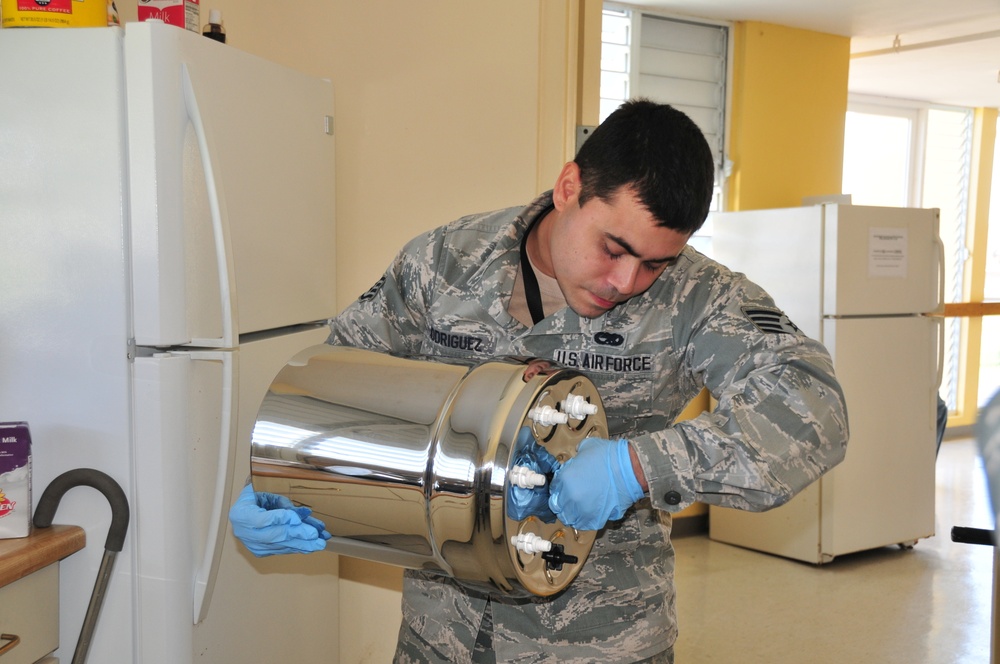 The Puerto Rico Air National Guard and Community Partner join forces to provide clean water