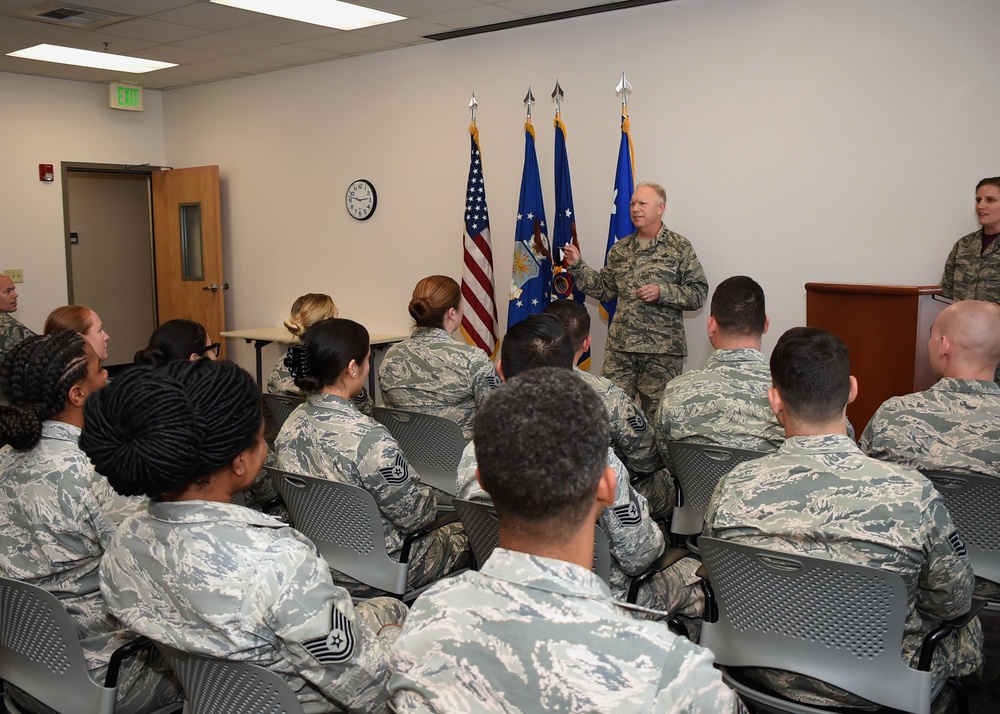 SMC Commander Speaks at NCO Leadership Graduation at LAAFB