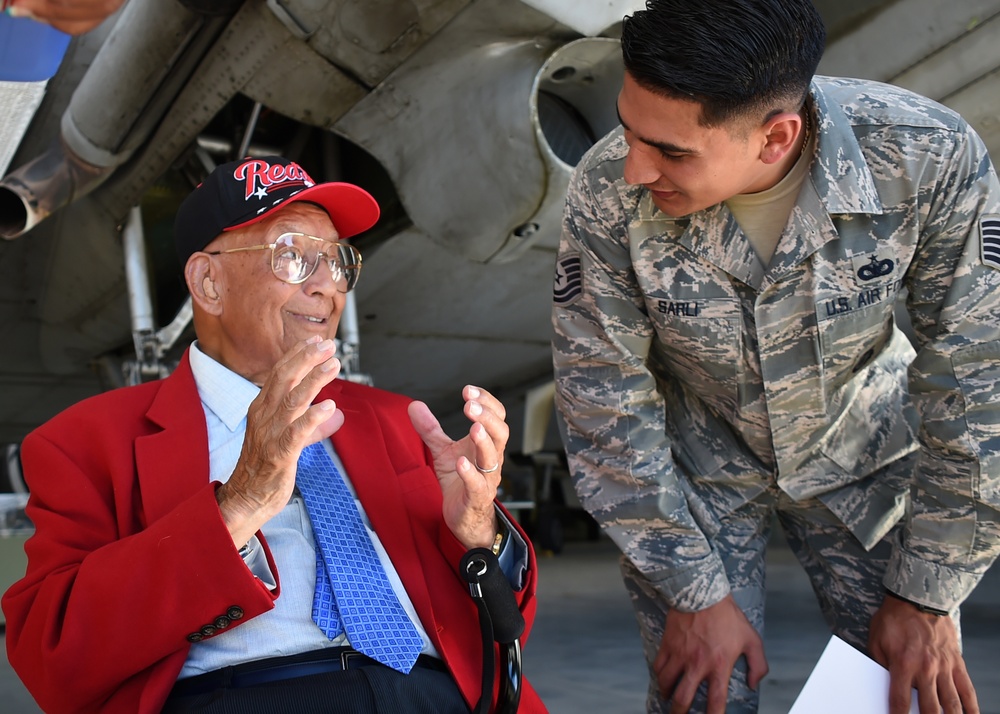 369RCS Honors Tuskegee Airman Lt. Col.  Robert J Friend during Annual Recruiting Conference