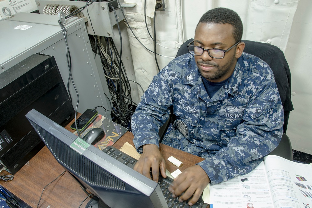 Keeping Vigilant on USS Frank Cable During Cyber Security Awareness Month